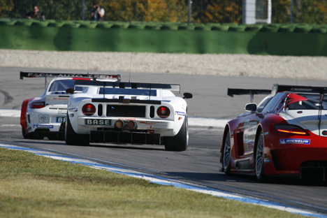Nicki Thiim's debut i ADAC GT Masters, med en Ford GT 40 på Hockenheim.
(Foto: Christian Reinsch)